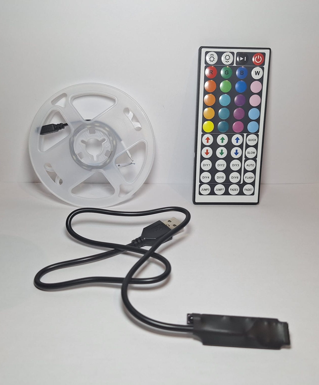Tiras de luces LED RGB con control remoto