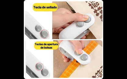 Mini sellador de bolsas plásticas